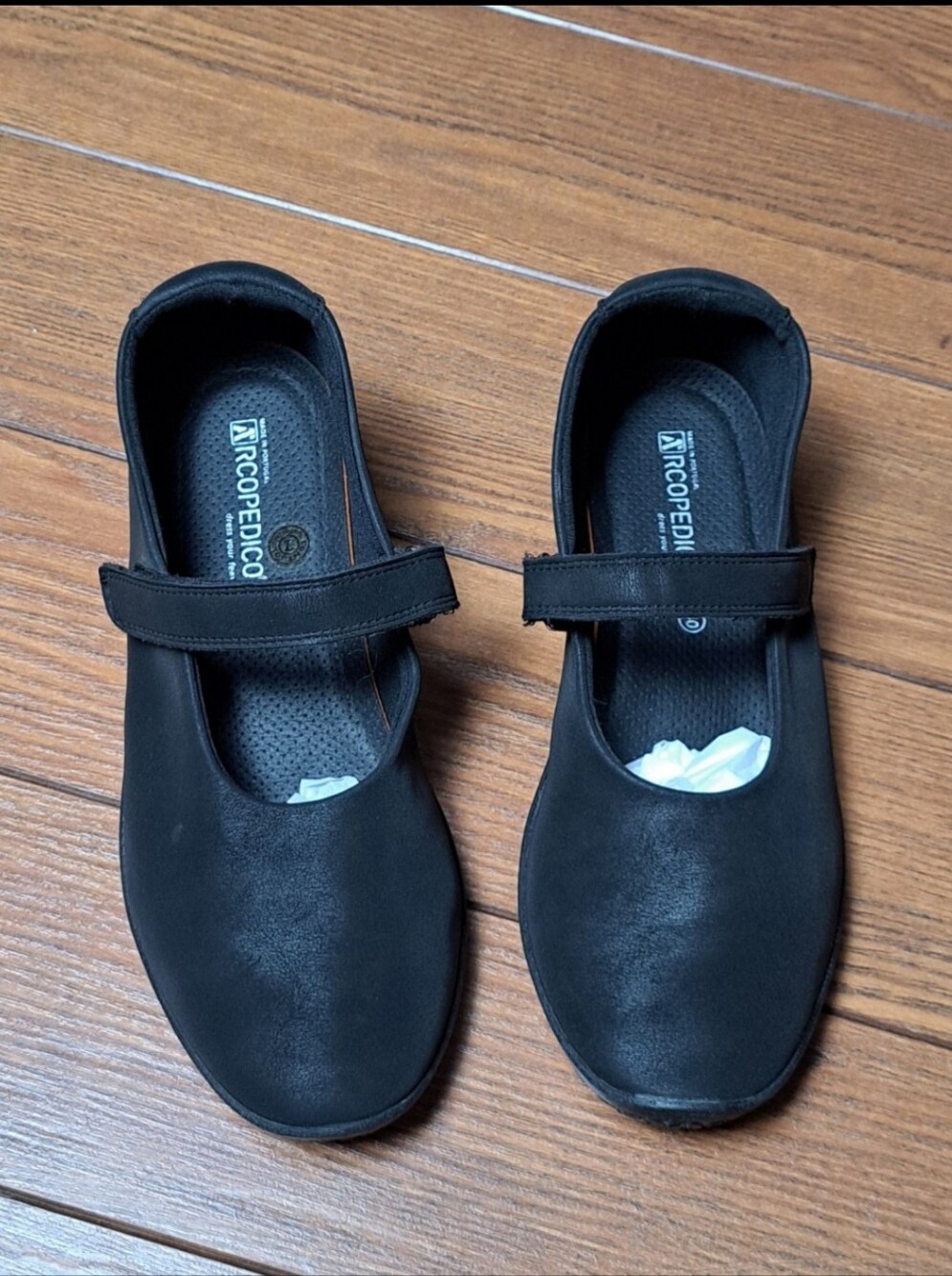 Arcopedico Thy Black Lytech Mary Jane Flats EU 40 NWOB